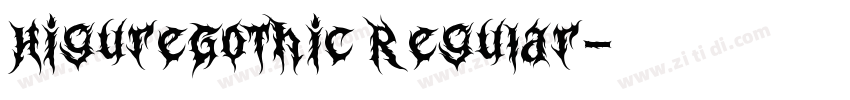 HigureGothic Regular字体转换